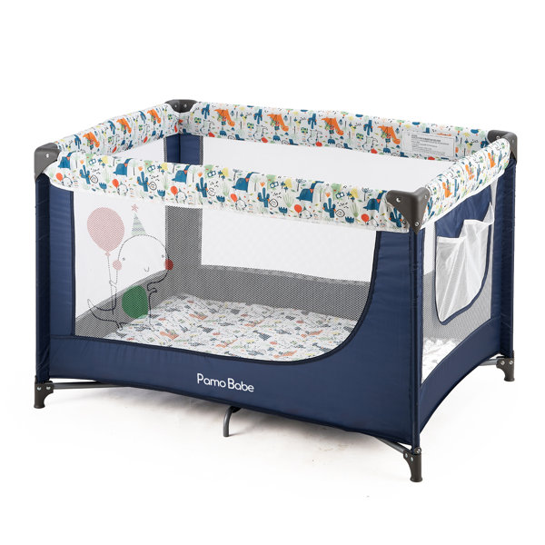 Pamo Babe Portable Crib with Mattress Wayfair